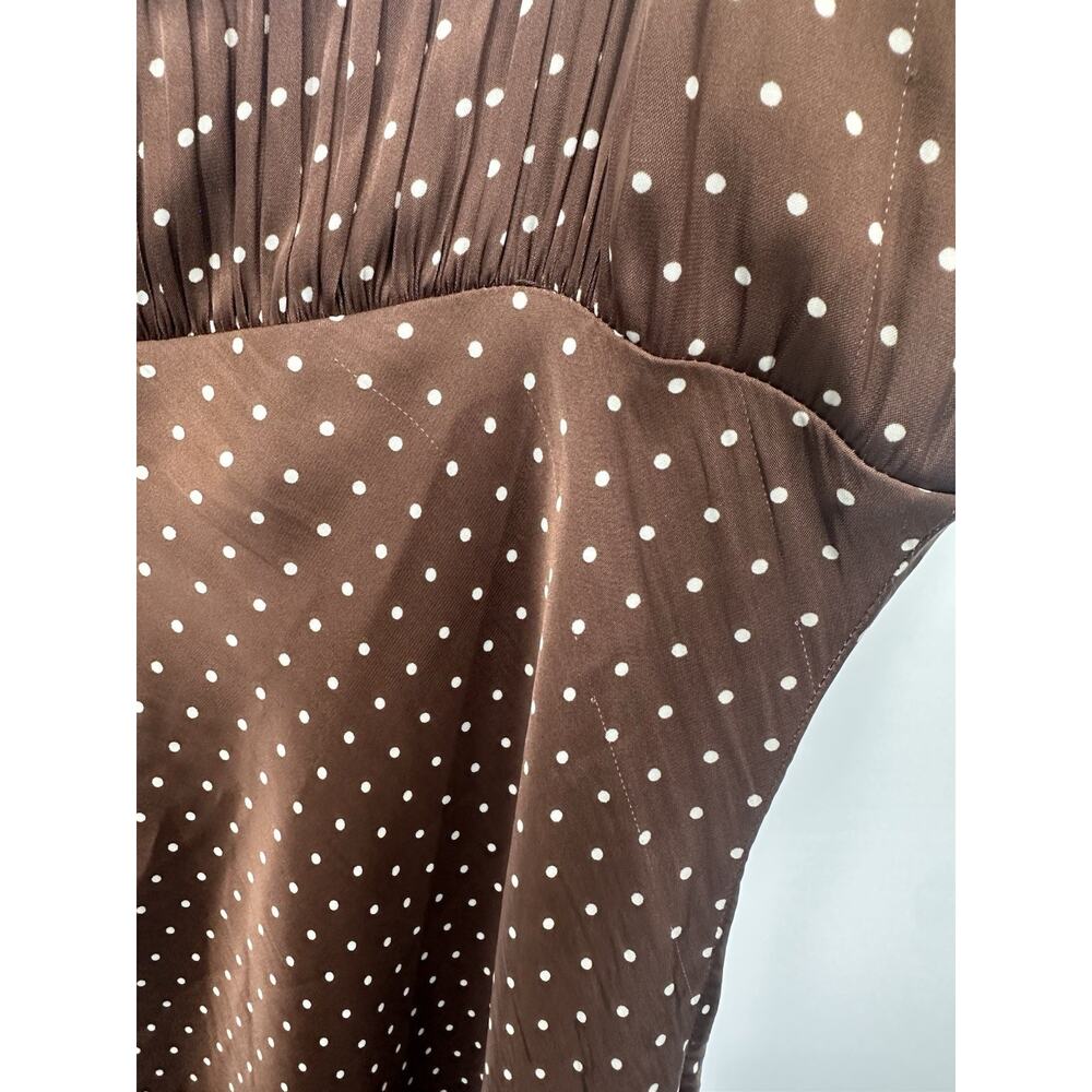 Ciao Lucia Brown Leo Dress Size XS with Minor Fabric Pull - Picture 10 of 12